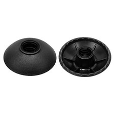 2 Pack 13mm Round Rubber Mud Baskets Replacement For Trekking Poles Black