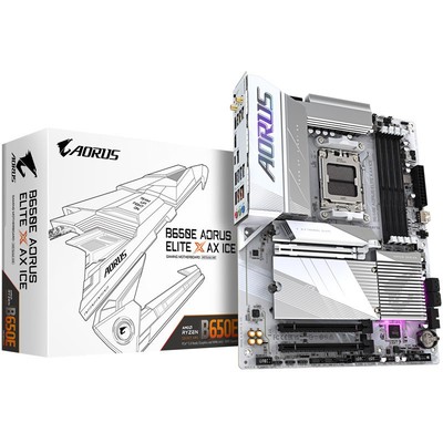 GIGABYTE B650E Aorus Elite X ICE, AMD B650E Mainboard - Sockel AM5, DDR5