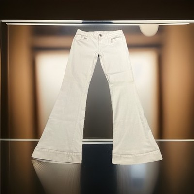 NWT J Brand Love Story Low Rise Bell Bottom Size 28 Jeans 30X31 White $228 New