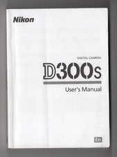 Nikon D300s Digital Camera Genuine User's Manual / Instruction Guide In English