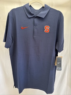 Syracuse Orange Nike Dri-Fit Polo Shirt Men s S M L XL Woven Stretch ADV Navy