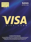 Visa $200 Gift Card (plus $6.95 Purchase Fee) 