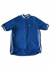 Vintage 90’s Pearl Izumi Cycling Jersey Blue Short Sleeve Made In USA Mens M
