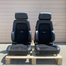 Recaro Expert Style Seats Vinyl Leather Universal Reclinable New Set