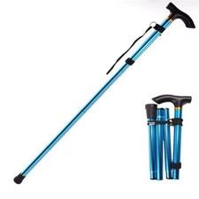 Multifunction Walking Stick Telescopic Trekking Pole Hiking Cane Elderly Outdoor