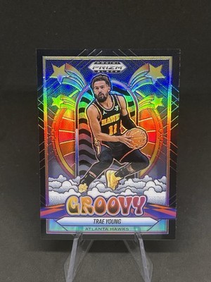 2024-25 Panini Prizm Black Trae Young Groovy Case Hit SSP #11 Atlanta Hawks