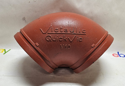 Victaulic  QuickVic  V10 Elbow 6 in Grooved Ductile Iron Pipe Fitting