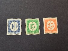 Timbres FRANCE LIBRE taxe n° 1-2-3 de 1943 Neuf**