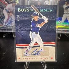 2025 Panini Boys Of Summer- Evan Carter American Glory Auto Red /10AGS-EC