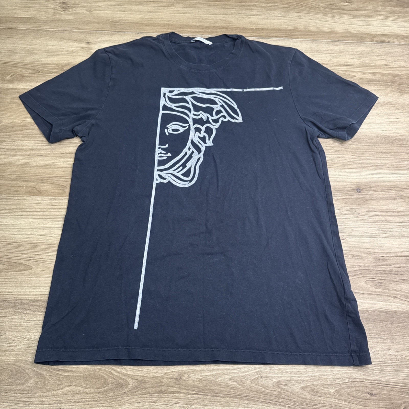 VERSACE COLLECTION ANGULAR SILVER MEDUSA HEAD T S… - image 1