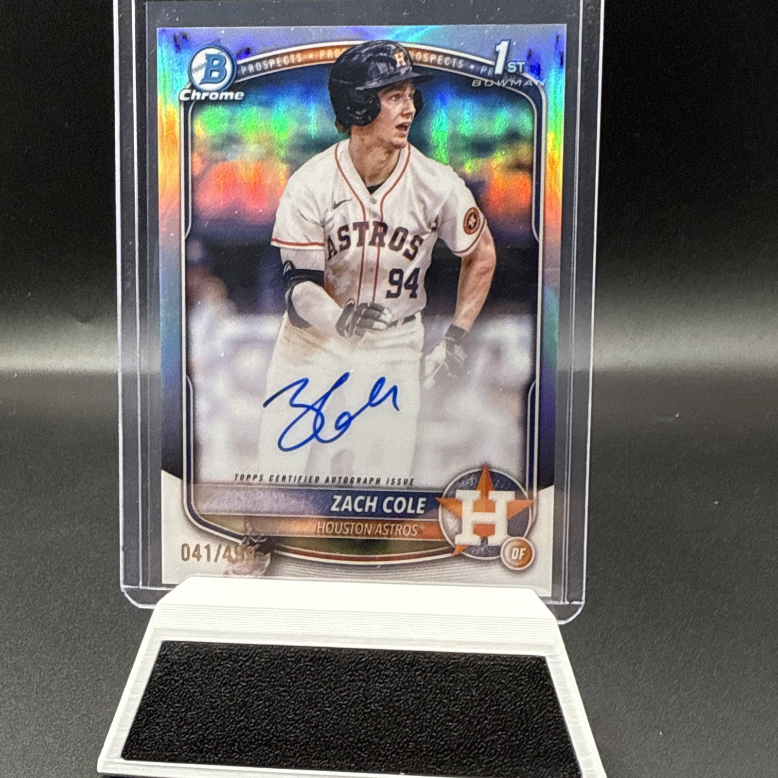 🔥 2025 Bowman Chrome Zach Cole 1st Refractor Auto /499 - HOUSTON ASTROS 🔥