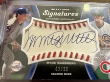 2008 Upper Deck Sweet Spot Baseball – Ryne Sandberg Autograph (G3-RS) Signed