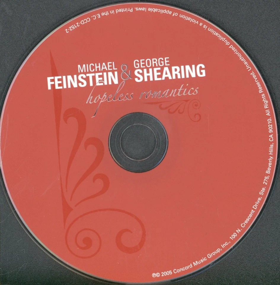 Michael Feinstein Und George Shearing Hopeless Romantics CD USA Concord 2005 - Bild 3 von 3