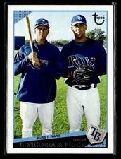 2009 Topps #22 Evan Longoria / David Price CC, CL Retro Gray Back card