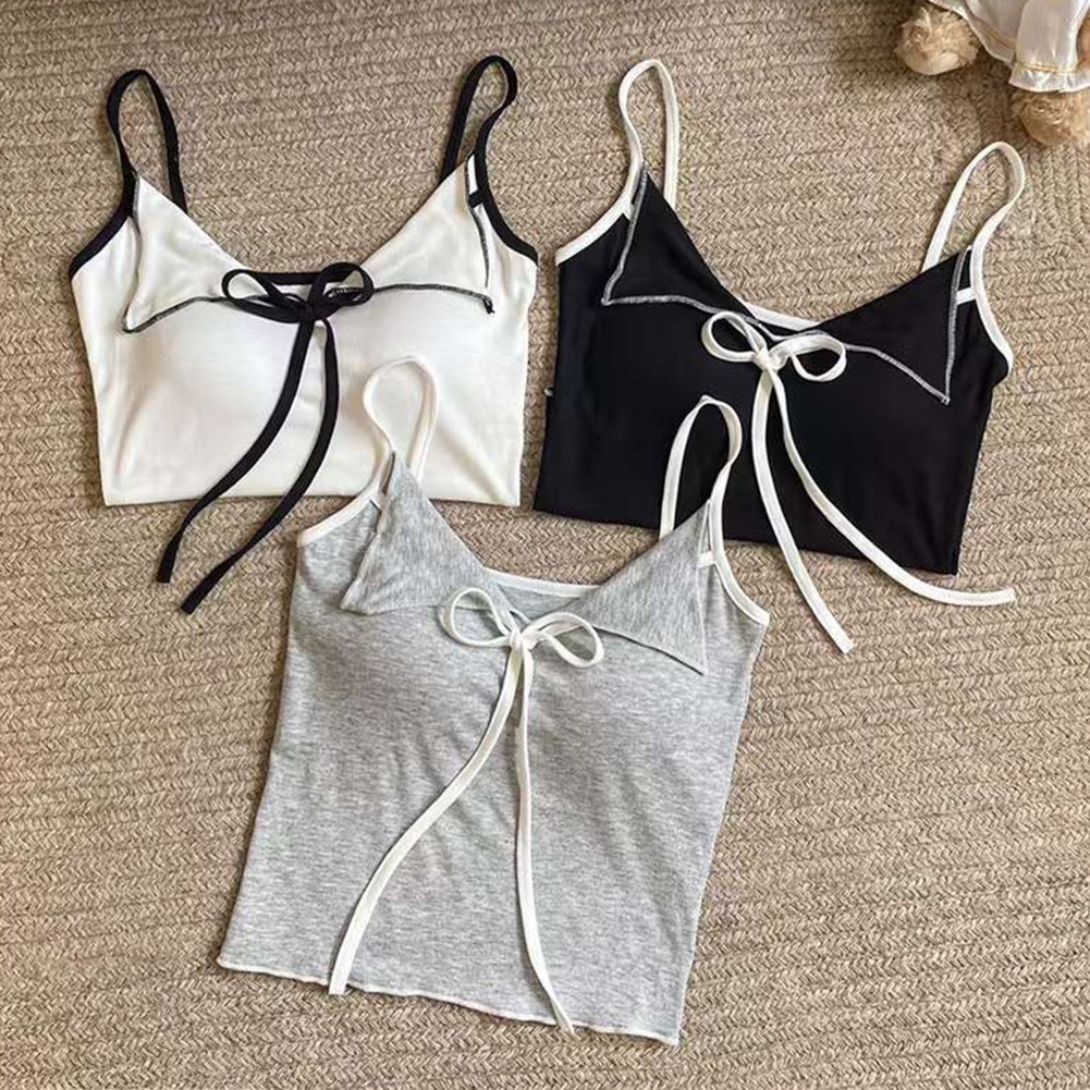 ALTRA Canotta donna funzionale con collo a fiocco per gite estive e relax