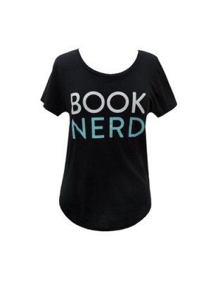 Book Nerd Women's Relaxed Fit T-Shirt Small by Out of Print [Other