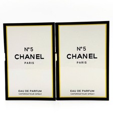 2 Pcs Chanel N 5 Eau de Parfum Sample Spray 1.5ml / 0.05oz
