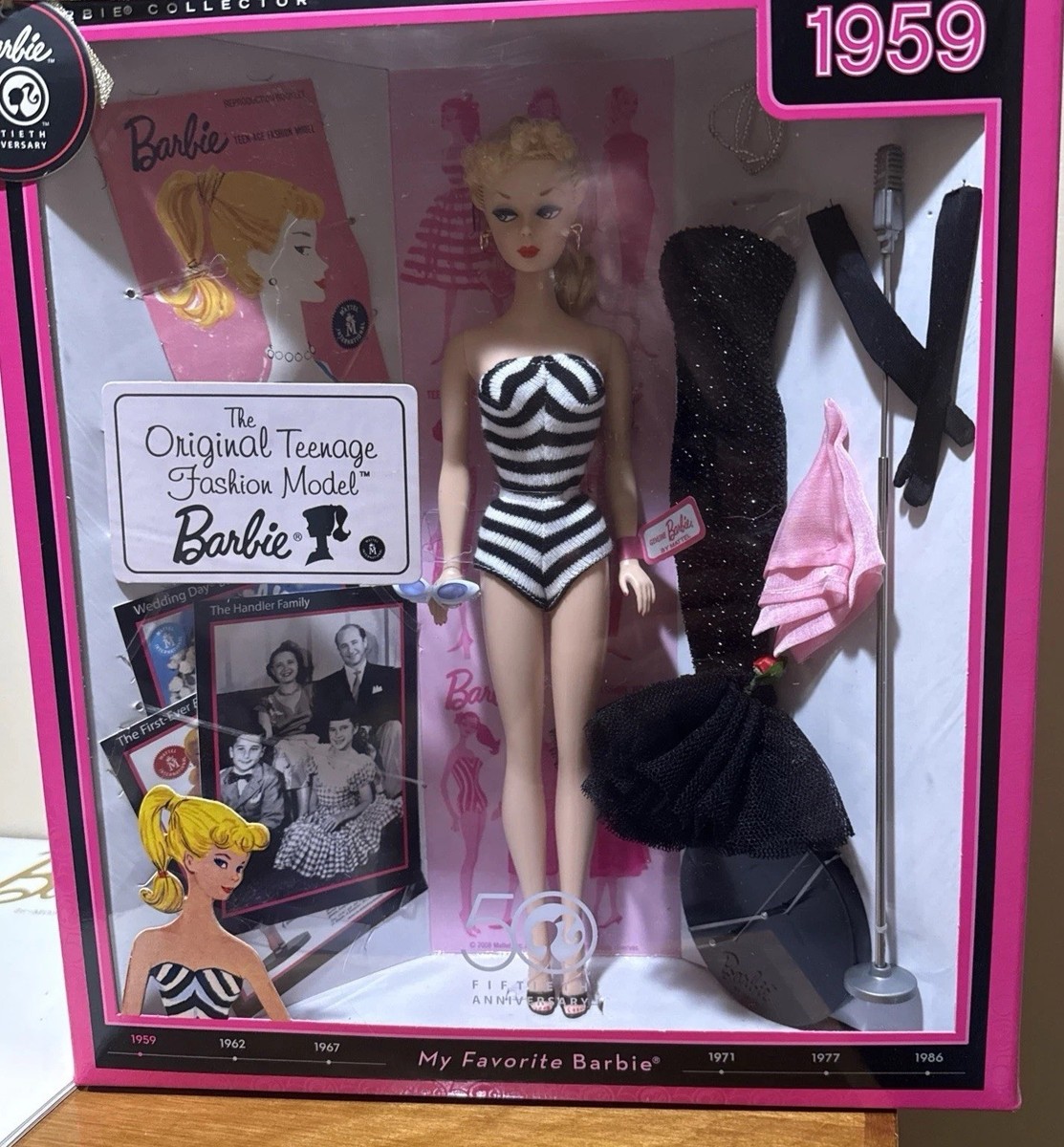 50th Anniversary Generations of Dreams Barbie Doll 2008 Mattel