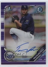 2019 Bowman Chrome Prospect Purple Refractor /250 Tommy Romero #CPA-TR Auto w5p