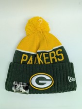 Green Bay Packers New Era OSFM OTF NFL 15' Sport Knit Winter Beanie with Pom