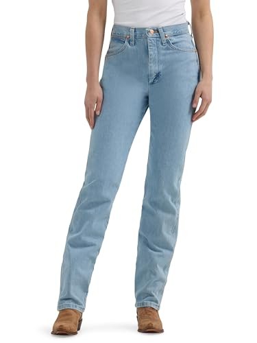Джинсы Wrangler Women Cowboy Cut Slim Fit с естественной посадкой, отбеливатель 5X30 30Л