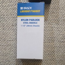 Brady Nylon Padlock Steel Shackle 1 1/2" (38mm) Lockout/Tagout