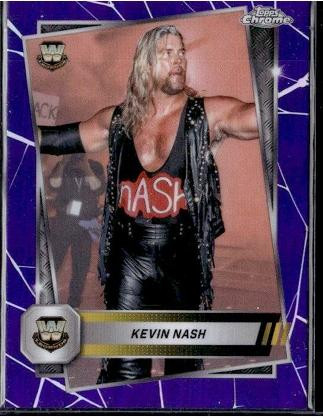 2025 Topps Chrome WWE #184 Kevin Nash Purple Refractor