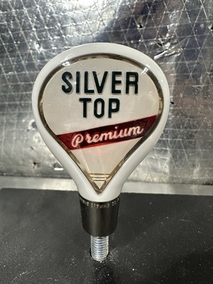 Vintage Duquesne Brewing Silver Top Premium Beer Tap Handle Knob Marker