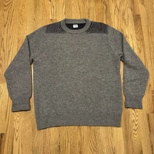 C.P. Company Sportswear 100% Wool Knit Pullover Sweater Size 56 CP Jumper Italy