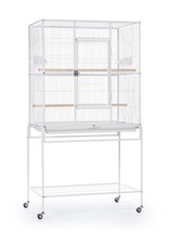 Prevue pet Powdercoated steel construction Flight Cage with Stand White
