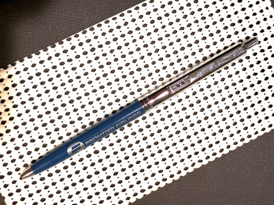 Rare, Double Heart, Papermate Pen, Blue & Silver, Slim Profile, Ex Cond, Advert