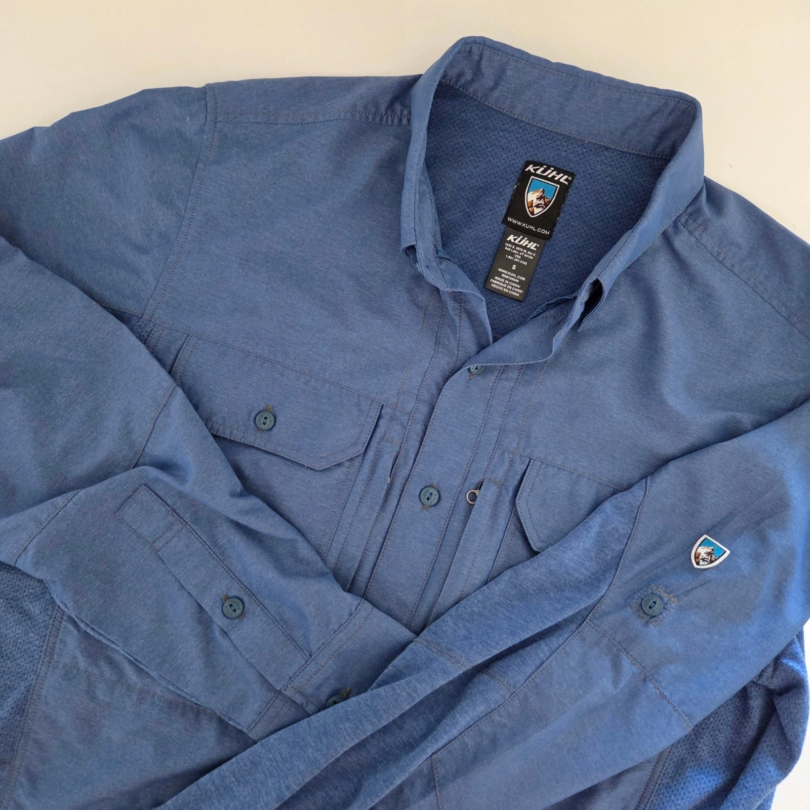 KUHL Mens Blue Long Sleeve Button Up Outdoor Shirt Size S
Opens in a new window or tab