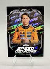 2025 TOPPS CHROME F1 SPEED DEMONS OSCAR PIASTRI 75TH REFRACTOR /75 #SD-4