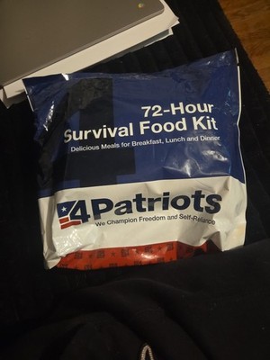4Patriots 72-Hour Survival Food Kit for Breakfast Lunch Dinner. New Sealed