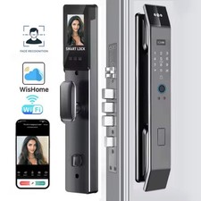 Premium 3D Face Recognition Smart Door Lock with Fingerprint & Keypad Access