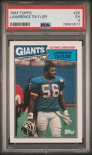 1987 TOPPS #26 LAWRENCE TAYLOR PSA 5