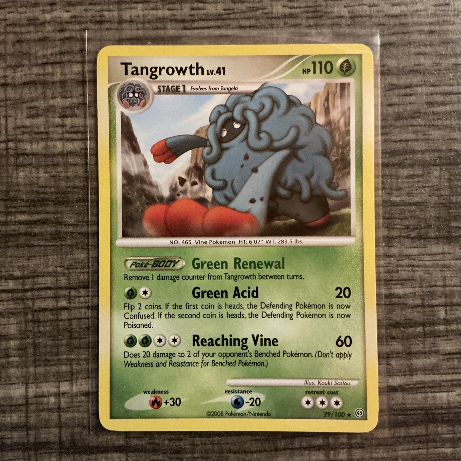 Tangrowth Lv.41 (29/100) NM/Mint 2008 D&P Era Pokemon Card