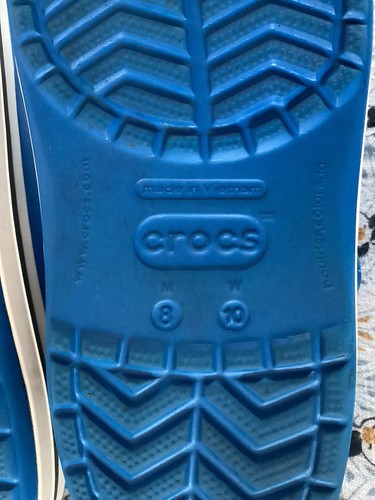 Classic Crocs Blue Unisex Slip On Clog M8 W10 Comfort - Picture 13 of 15