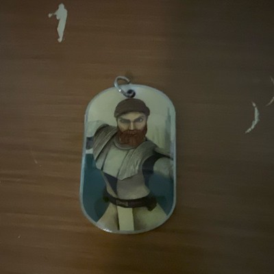 Star Wars Obi-Wan Dog Tag Pendant Necklace Charm