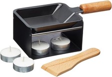 Artesà Mini Raclette Grill Cheese Individual Set for 2, Small Iron Cheese... 