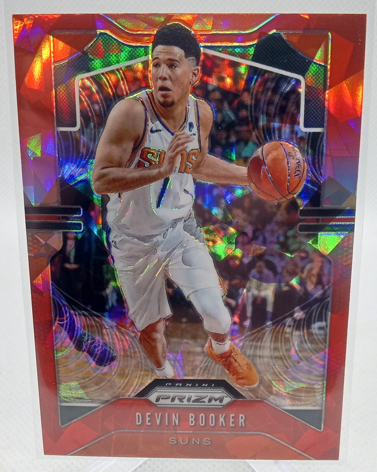 2019-20 Panini Prizm #67 Devin Booker Prizms Red Ice