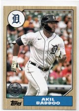 2022 Topps 1987 35th Anniversary #92 Akil Baddoo DETROIT TIGERS insert 89