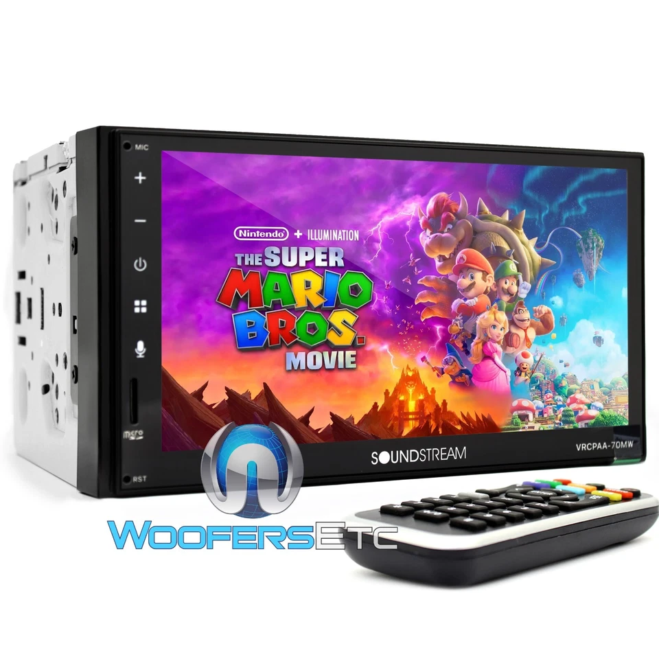 SOUNDSTREAM VRCPAA-70MW 7" INALÁMBRICO APPLE CAR PLAY ANDROID AUTO BLUETOOTH ESTÉREO Foto 2 de 4