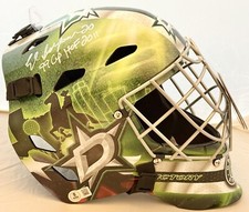 Ed Belfour signed Dallas Stars F/S Goalie Mask W/ 2 Inscriptions Beckett Witness