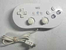 Official Nintendo Wii Classic Pro Controller White RVL-005 OEM - Tested