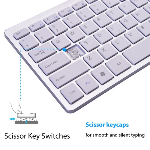 Mini USB Slim Wired 78 Keys Small Super Thin Compact Keyboard for Desktop Laptop - Picture 18 of 28