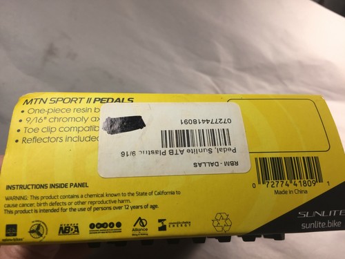  Sunlite MTN Sport II Pedals 9/16" (41809) 2PK - Picture 5 of 8