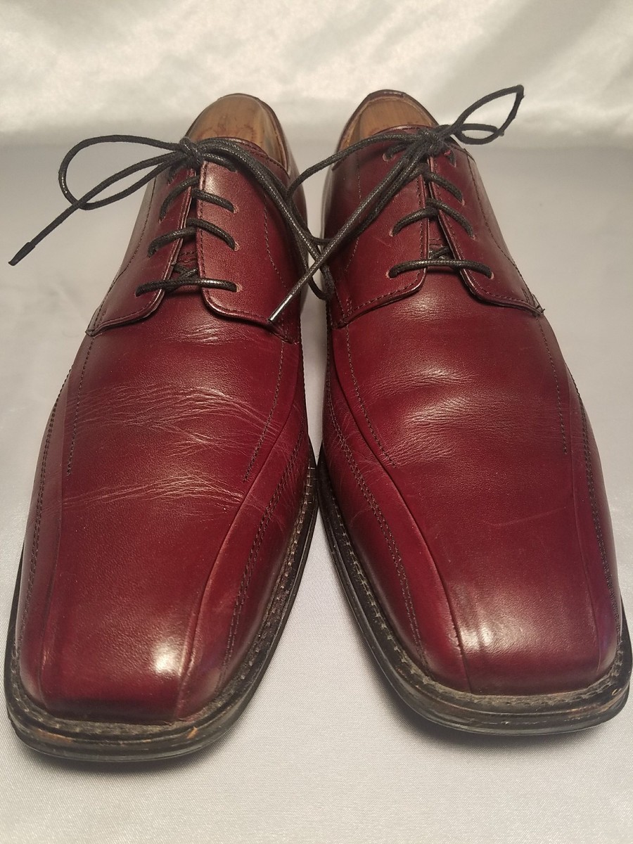 Johnston & Murphy Shoes Mens Burgundy Leather Square Toe  display picture 2