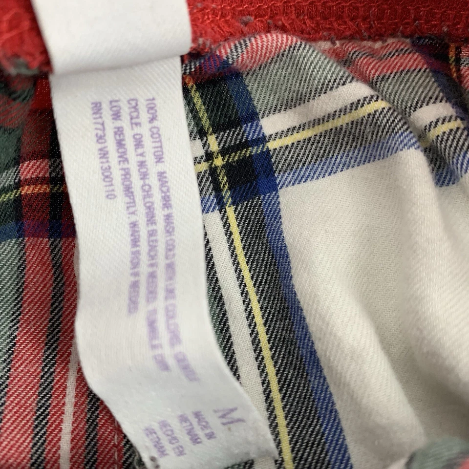 Pantalones para dormir Stars Above Plaid perfectamente acogedores talla mediana para mujer rojo blanco M Foto 4 de 4