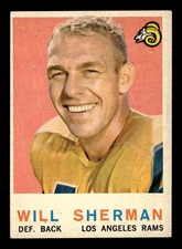 Will Sherman 1959 Topps #127 Los Angeles Rams GD-VG